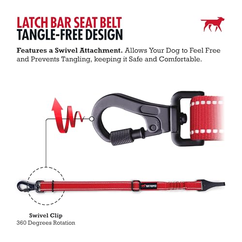 Dog Car Safety Belt (Red)