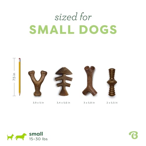 Small 4 Pack Dog Toys for Aggressive Chewers (Small / 4 Pack)