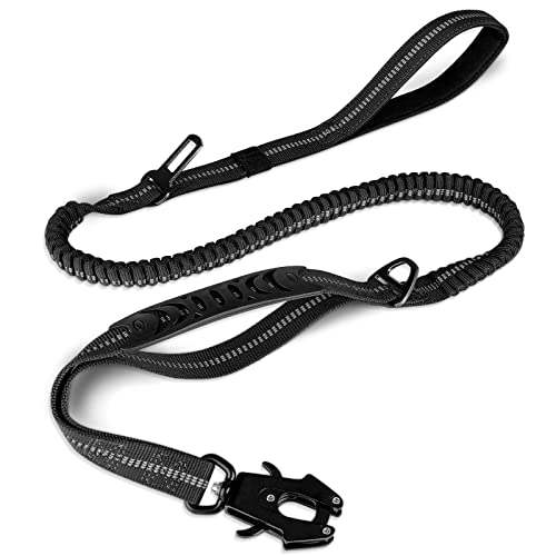 Tactical Bungee Dog Leash (Black)