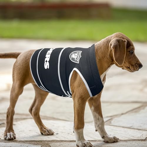 NFL LAS Vegas Raiders Dog Anxiety Shirt Calming Soothing Solution Vest (Las Vegas Raiders / Medium)
