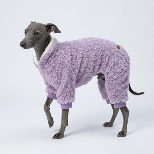 Turtleneck Fleece Dog Sweater Pajamas (XX-Large / Lavender Purple)