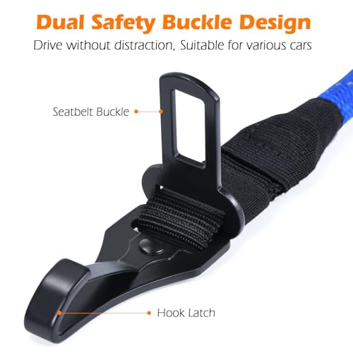 Dog Seat Belt for Car (Blue / 1 Pack)