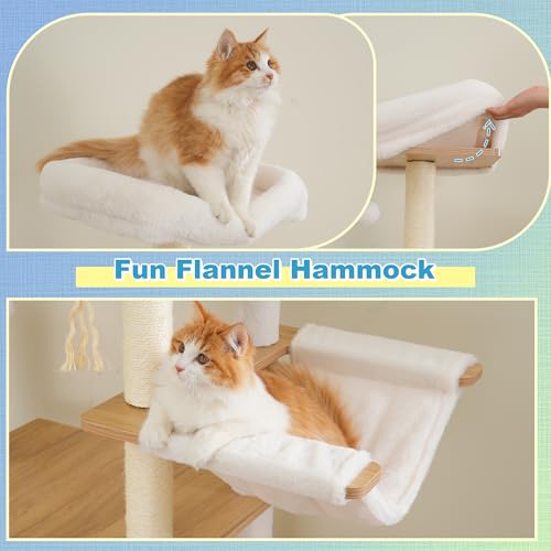 Wooden Cat Tree (White Oak)