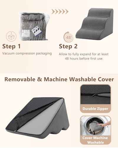 Dog Stairs for Small Dogs (Grey)