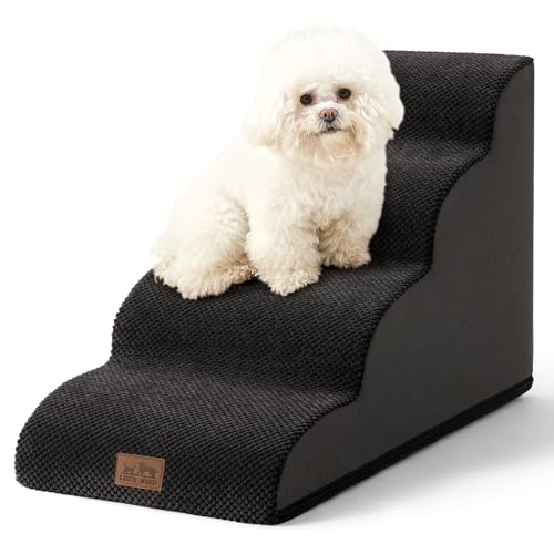 Dog Stairs for Small Dog 19.7" H (Black / Standard:15.7"x28.3"x19.7")