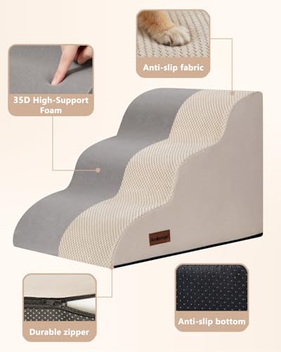 Dog Stairs for Small Dogs (Beige)