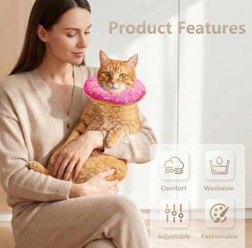 Cat Cone Collar Soft (Pink / Large)