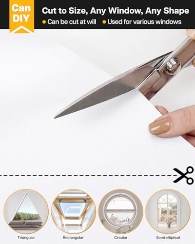Portable Blackout Curtains (White / 57"W × 79"H)