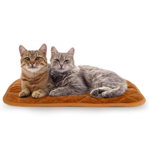 Self Warming Cat Bed Indoor (29x20 IN / Brown)