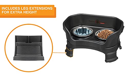 Neater Feeder Deluxe Mess (Small + Standard Bowl / Midnight Black)