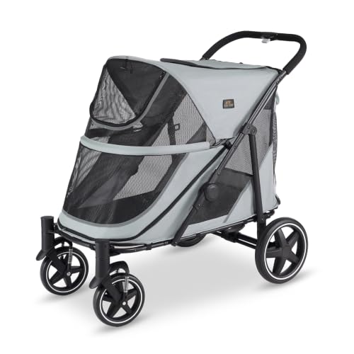 All Terrain Pet Stroller for Large & Medium Dogs (Grey)