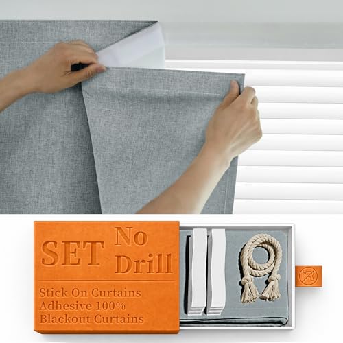 100% Blackout French Door Curtain (25"W x 72"L (Pack of 1) / Light Grey)