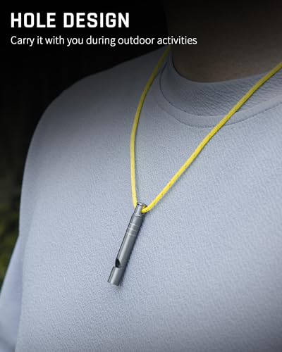 Titanium Emergency Whistle (Gray-4PCS)