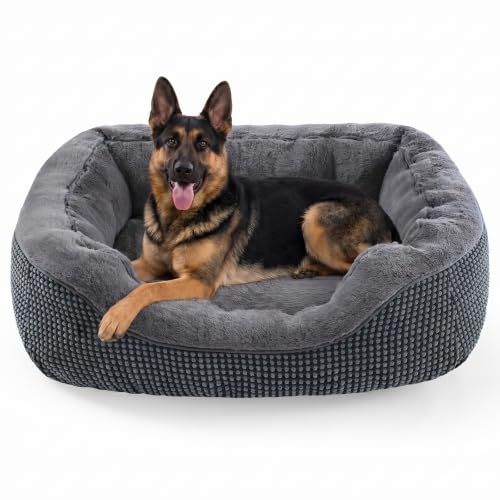XL Dog Beds Large Sized Dog (XL (42"x30"x8") / Dark Grey)