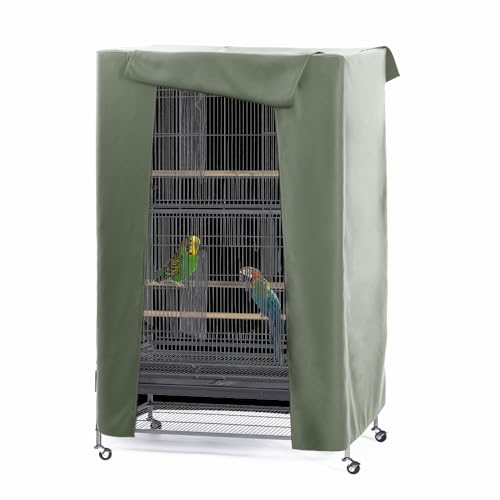 Pets Product Universal Birdcage Cover Blackout (35.0"L x 25.0"W x 47.0"H / Sega Green)