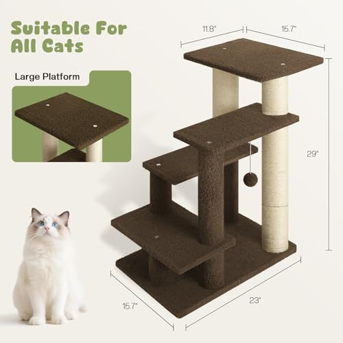 4 Step Pet Steps for Cats (Brown / 4-step)