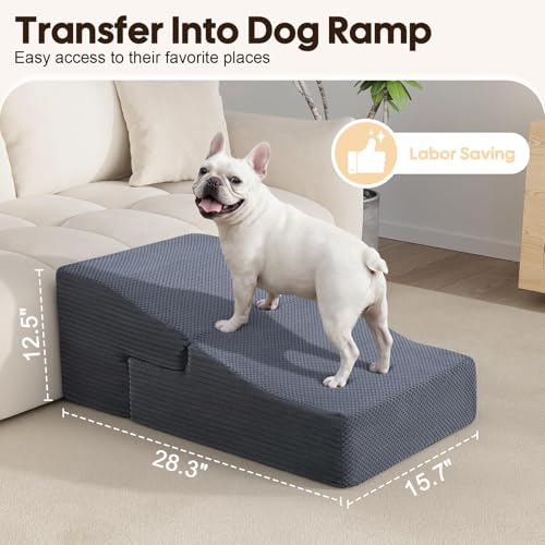 Dog Ramp for Bed Couch (15.7 X 21.2 X 15.3 In)