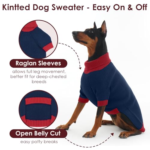 Dog Sweater XL (X-Large (Chest 24.5") / NavyBlue)