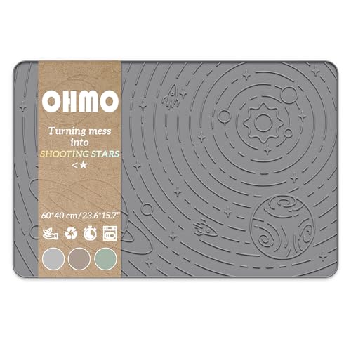 Galaxy Pet Feeding Mat (23.6"L x 15.8"W / Grey)