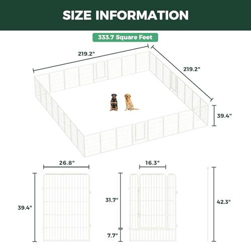 Rollick Dog Playpen (White / 40"H)