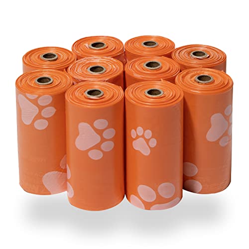 Poop Bags for Dogs (Orange / 150 Bags)