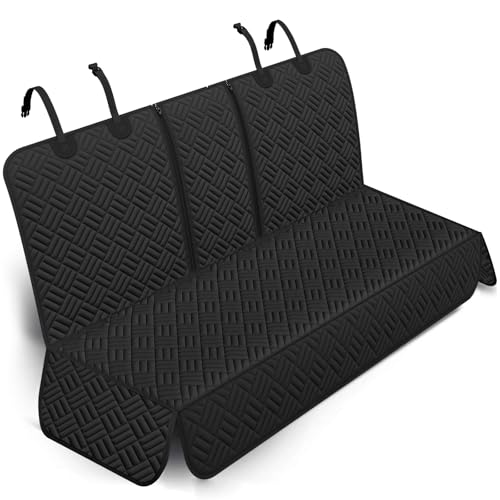Dog Car Seat Cover for Back Seat (Black / Medium-54"W)
