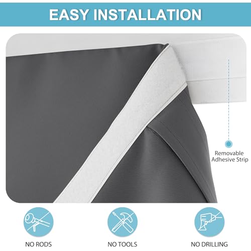 Classroom Door Window Cover (Grey / 8"W x 36"L (Pack of 1))