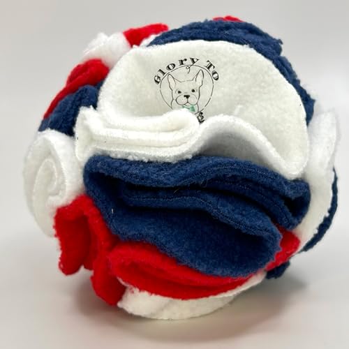 Puppy Small Breed Snuffle Ball Toy Celebration Red White Blue (Celebration Red White Blue / Small)