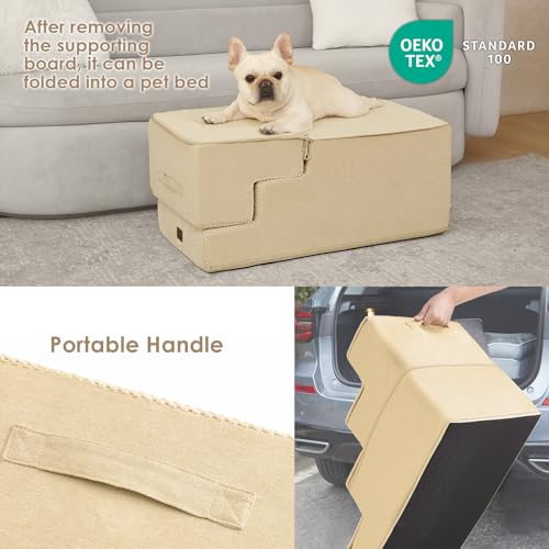 Dog Stairs for High Bed 22.5" H (Graige / Standard 15.7" x 30" x 22.5")