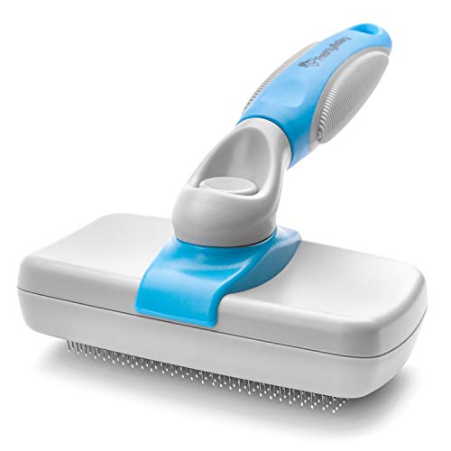 Self Cleaning Slicker Brush for Dogs and Cats (White / 1 Count (Pack of 1))