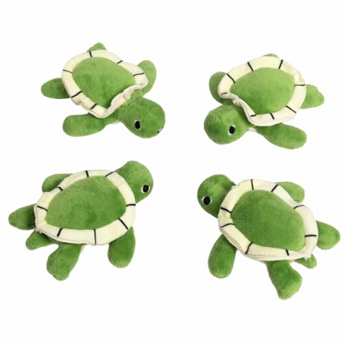 Squeaky Hide and Seek Dog Toys for Small and Medium (4 Turtles Refill)