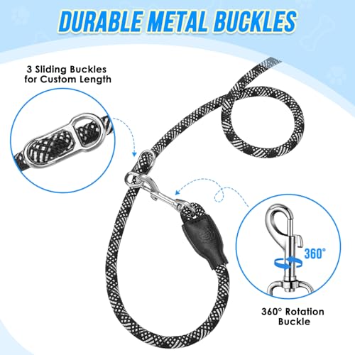 Hands Free Dog Leash (Black Diagonal Stripe)