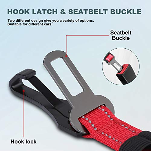 Dog Seat Belt 3 (Red)
