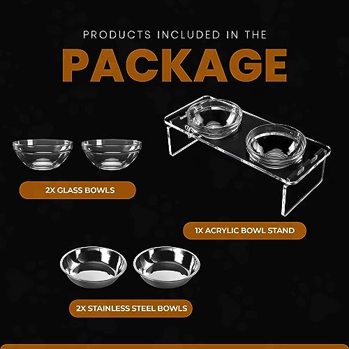 Elevated Dog Bowls for Medium Dogs (Medium Dogs-5.5" Height)