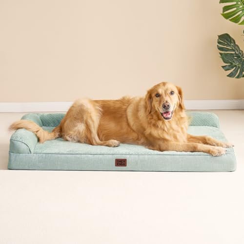 Extra Large Dog Bed Othorpedic (Greyish Green / 44.0"L x 32.0"W x 6.5"Th)
