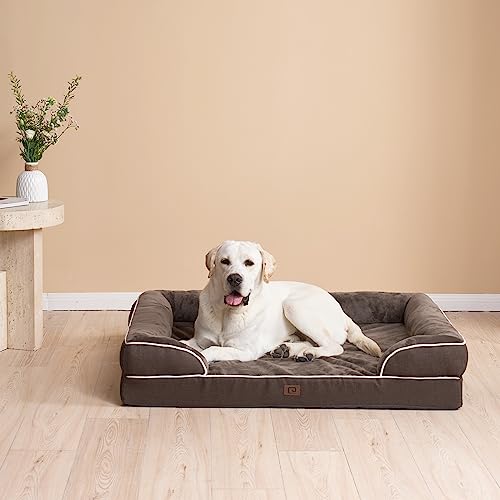 Orthopedic Dog Bed Medium Size Dog (Brown / 30.0"l X 20.0"w X 6.5"th)