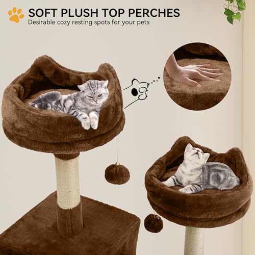 75 Inch Tall Cat Tree Indoor (Brown / 75 inch)