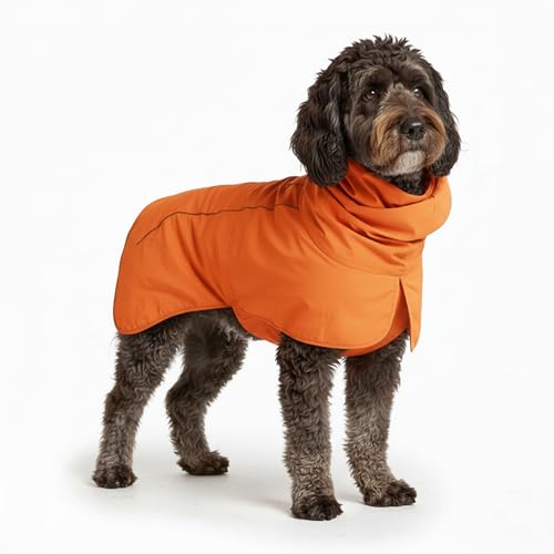 Dog Raincoat Waterproof Rain Jacket w (Orange / XX-Large)