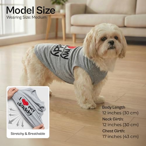 2 Pack Dog Shirts (Medium (8-12lbs))