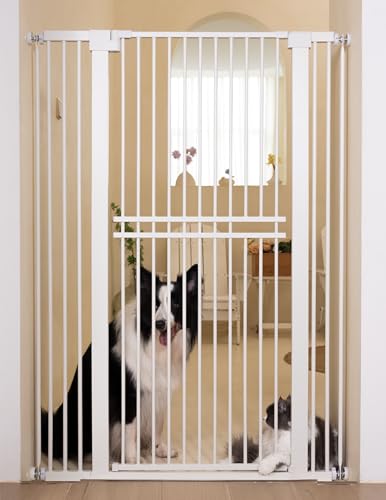 55" Extra Tall Pet Gate (White - S10 / 55" Tall, 29-40" Wide)