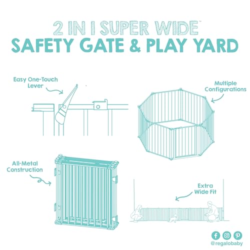 Safety 24" 192" Metal 2 (50.5-192"W x 28"H / White)