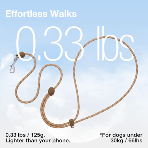 Crossbody Hands Free Dog Leash (Coffee Brown)
