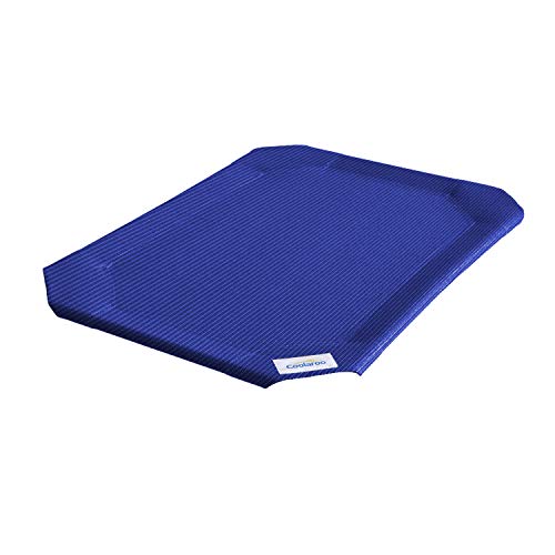 The Original Coolaroo Elevated Pet Bed Replacement Cover (Aquatic Blue / Large / Large)