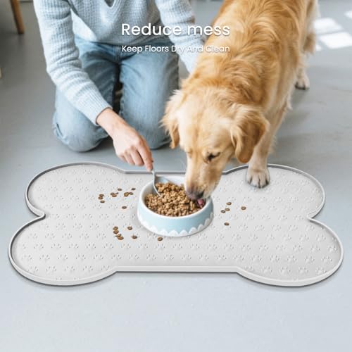 Dog Food Mat Anti (25.6" x 13" / White)