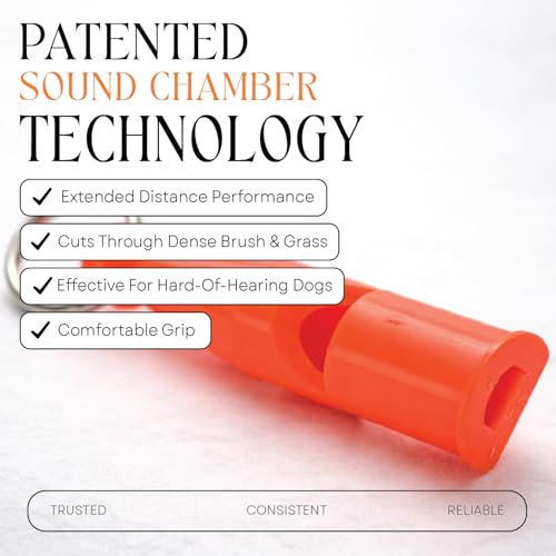 genuine Pro Trialler Gun Dog Whistle no. 212. BPA free plastic. Holds its frequency. Great all (Orange)
