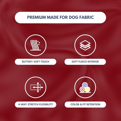 Dog Hoodie Buttery (Burgundy / Medium)