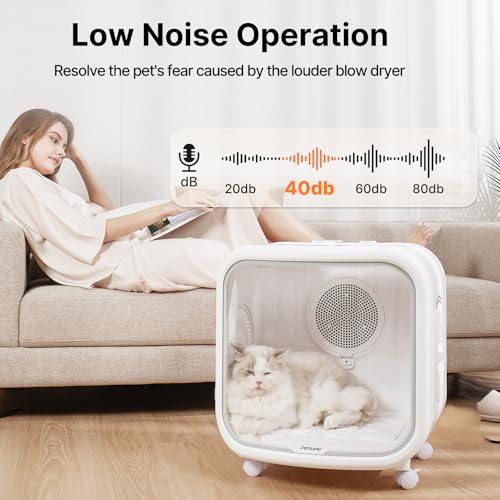 75L Large Automatic Pet Dryer Box for Cats & Small Dogs