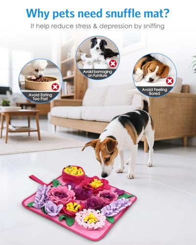 Snuffle Mat for Dogs (Red)