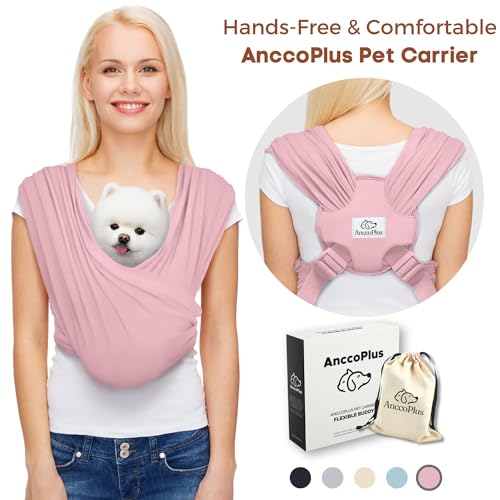 Small Dog Sling Carrier (Light Pink / Plus)