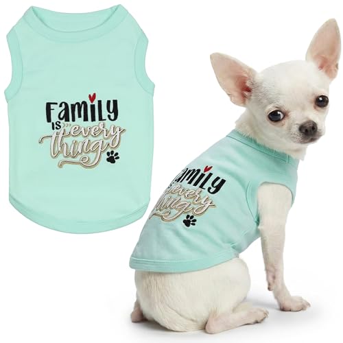 Dog Shirt 100% Cotton Shirts for Small Dogs (XX-Small (1-3lbs))